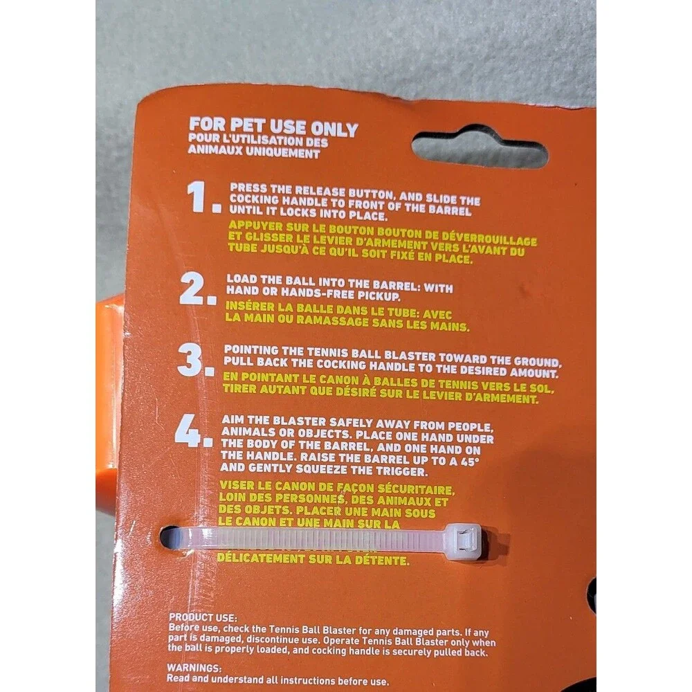 Nerf 12in Tennis Ball 35ft Blaster Dog Toy with 3 Balls- Brand New